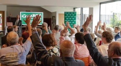 Annual conference voting at Concern Worldwide AGM, 2019