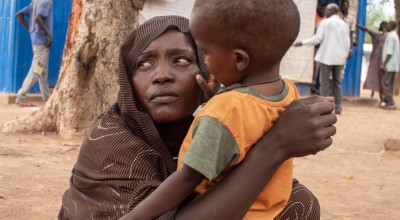 Fatima Mohammed Mawai (22) and her son