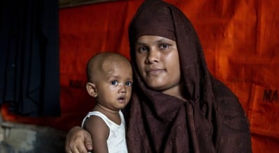 Arshia* (25) with her son Kassim* (15 months)