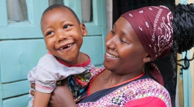 Susan Nzisa with her son Ian Mwangi