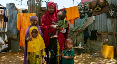 Ayan* (26) is a mother of five children from the outskirts of Baidoa.  The continuing drought forced her to leave her farm and she is now living in a displacement camp in Daynile District, Mogadishu. The family have received cash assistance from the Somali Cash Consortium. 