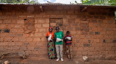 Dionise and Rose have transformed their lives following the Green Graduation Programme raising rabbits and a pig, farming cassava and beans using homemade manure, and selling some of their produce at local markets. Photo: Eugene Ikua/Concern Worldwide.