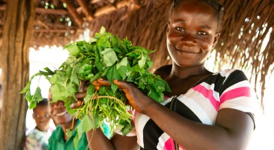 Mothers Group member Martina Myers at a food and nutrition diversification session in Gborgar, Grand bassa, Liberia, supported by Concern under the Irish Aid funded LIFE programme. Photo: Kieran McConville/Concern Worldwide.