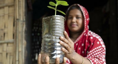 Ruksana* recieve Concern’s training support on nutrition, home gardening and seeds production for better nutritious life and livelihood at Cox's bazar. Photo: Saikat Mojumder/Concern Worldwide.