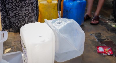 Water jug being filled 