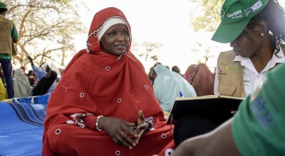 Intisar, a beneficiary of the RESPECCT programme in the village of Abgoun. Photo: Kouakaine Moundi/Concern Worldwide.