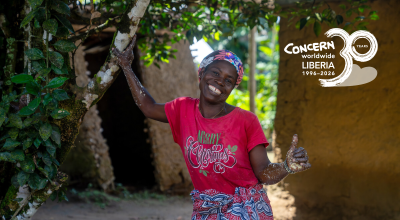 Oretha Garway, a participant in Concern training in Liberia