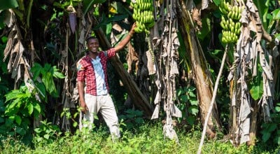 Issa K. Conteh in his village