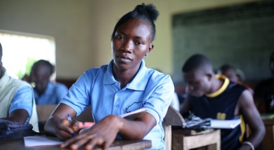 As part of a Concern-supported programme to help families rebuild their livelihoods after Ebola, Kadiatu Conteh (22) was enrolled on a four month vocational training course in electrical installation at the Sierra Leone Opportunity Industrialisation Centre (SLOIC) in Makeni, Bombali District. July 2016.  Photo: Jonathan Porter / Press Eye 