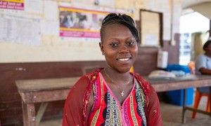 Pregnant mother Mariatu at Mambolo health centre. Photo: Darren Vaughan/Concern Worldwide.jpg