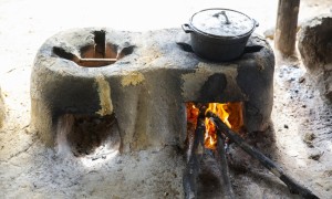An eco-stove being used in Buchanan, Liberia. Photo: Concern Worldwide.