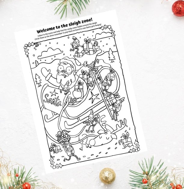 Colouring sheet