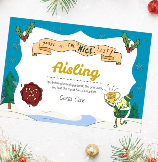 Nice list cert