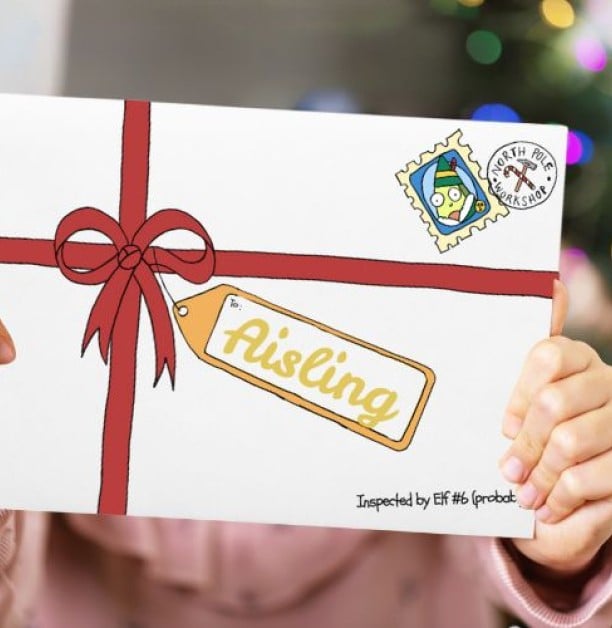Santa letter envelope