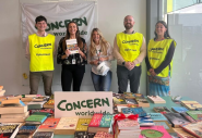 Accenture staff held a booksale to raise money for Concern Worldwide