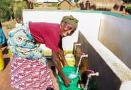 Kyungu Sikuzani, a mother of three and grandmother of seven, regularly collects water