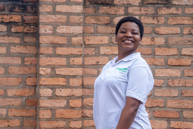 Concern Senior Operations Officer Yvonne Niyonkuru, Huye, Rwanda.