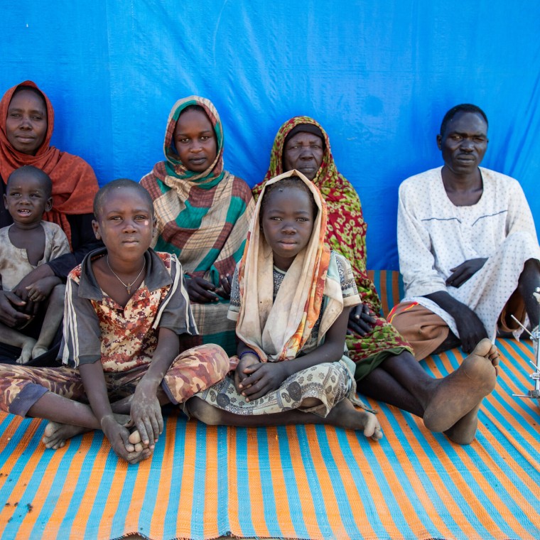 Alafia and his family in Chad