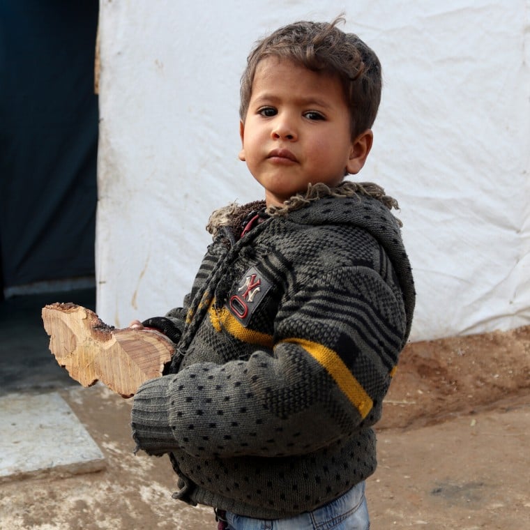 Samira* (42) her husband and eight children live in a camp in Menbij, eastern rural Aleppo. 